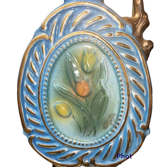 VTG James B. Bean Floral Regal China 1975 Bourbon Whiskey Decanter Empty Bottle - Picture 3 of 12